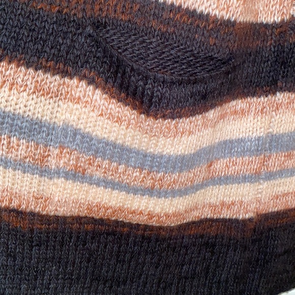 Womens Striped Cardigan Sweater - Picture 2 of 6